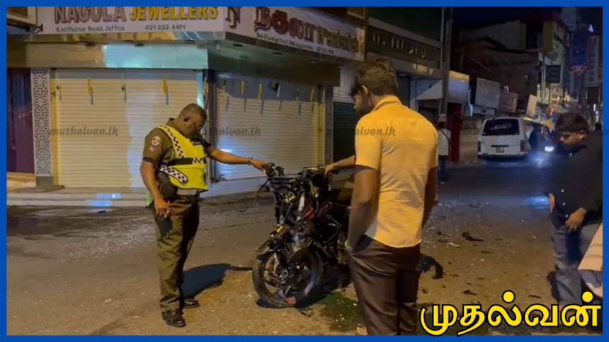 யாழ் நகரில் கோர விபத்து: அறுவர் வைத்தியசாலையில் அனுமதி