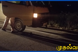 பொலிஸ் கட்டளையை மீறி தப்பிச் சென்ற வேன்: துப்பாக்கிச் சூட்டில் இளைஞர் பலி