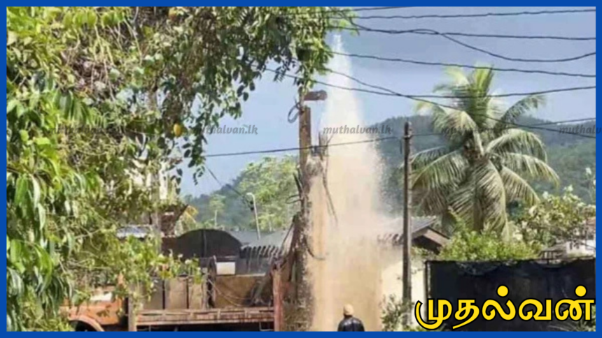 பிட்டபெத்தர பகுதியில் இலங்கையின் மிகப்பெரிய நிலத்தடி நீர் ஊற்று கண்டுபிடிப்பு – நிமிடத்திற்கு 10,000 லீற்றர்