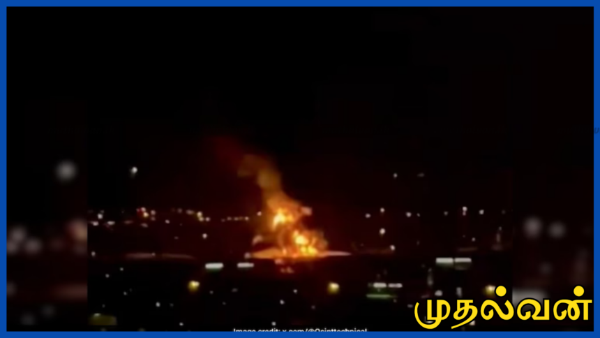 டுபாய் சர்வதேச விமான நிலையத்தில் அருகே எரிபொருள் தொட்டியில் மீது ட்ரோன் தாக்குதல் 1 டுபாய் சர்வதேச விமான நிலையத்தில் அருகே எரிபொருள் தொட்டியில் மீது ட்ரோன் தாக்குதல்