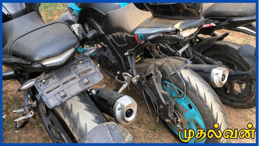 12 சொகுசு மோட்டார் சைக்கிள்களுக்கு சட்ட நடவடிக்கை – கிளிநொச்சி போக்குவரத்து பொலிஸார் நடவடிக்கை