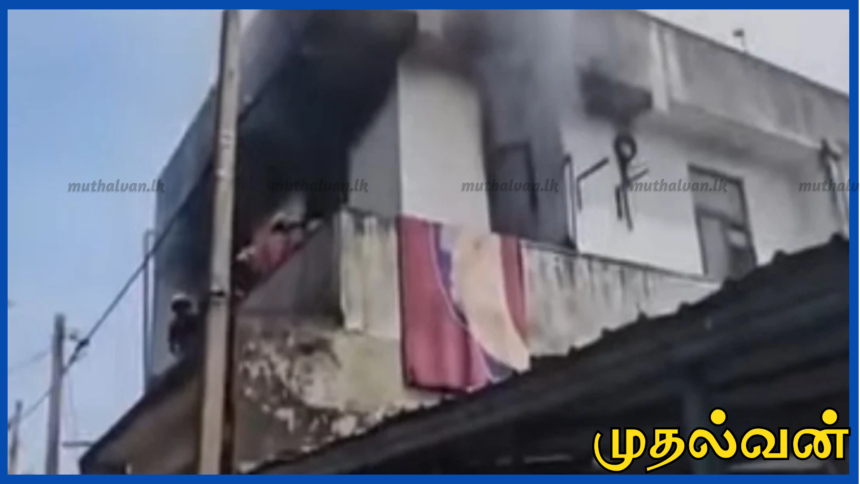 மனைவியுடன் ஏற்பட்ட தகராறால் இருமாடி வீட்டிற்கு தீ வைத்த கணவர் கைது