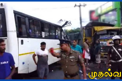 அத்துருகிரியவில் பேருந்து - டிப்பர் மோதிய கோர விபத்து: 20 பேர் காயம்